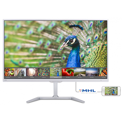 Philips E LINE 23.6 Inch VGA DVI MHL HDMI Full HD 1920 x 1080 LCD monitor with Ultra Wide Color 246E7QDSW/69